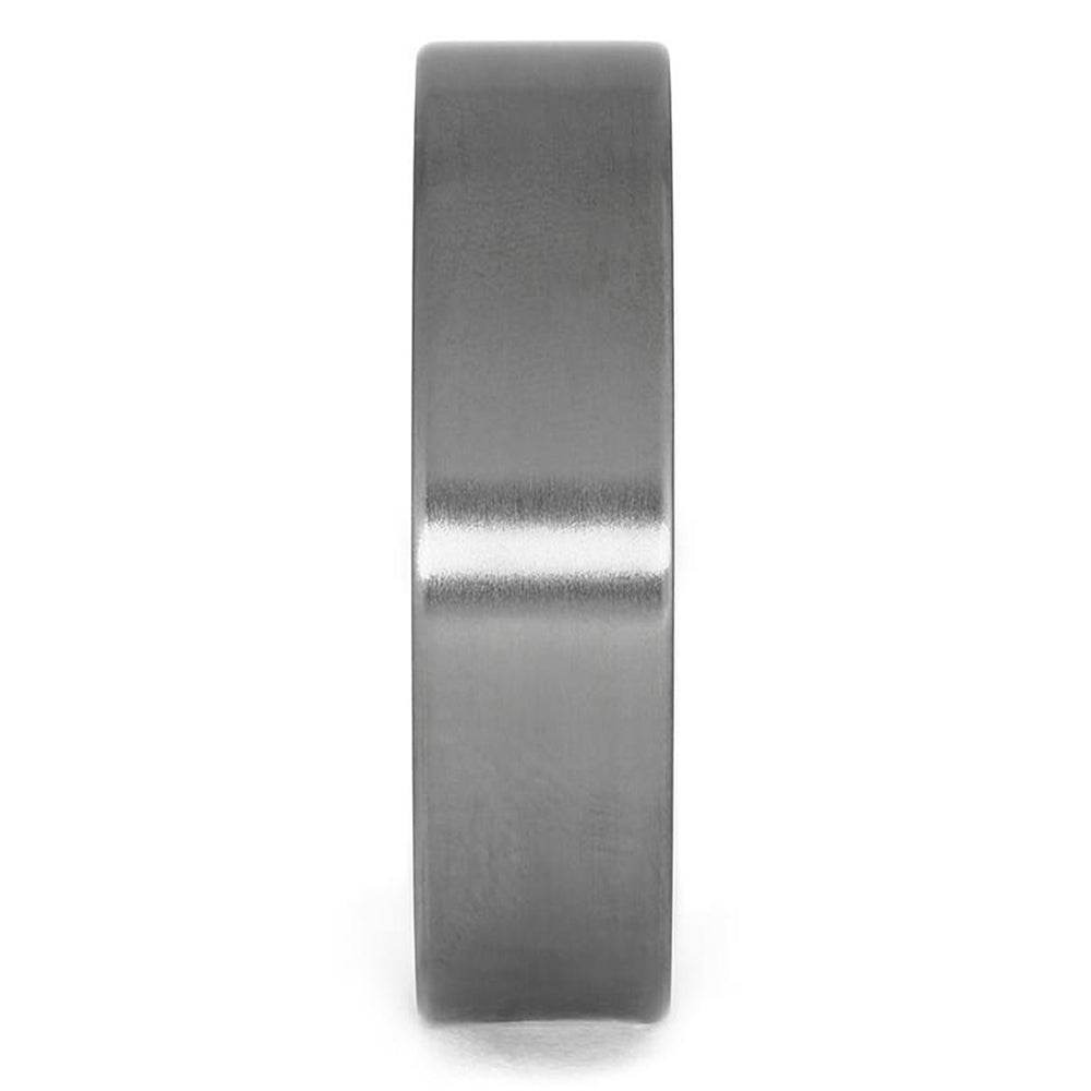 Matte Titanium Wedding Band, Masculine Ring - Jewelry by Johan