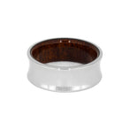 Concave Wedding Band, Mahogany Wood Ring-3954 - Jewelry by Johan