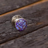 Lava Mosaic Turquoise Tie Tack With Sterling Silver