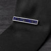 Lapis Lazuli Tie Clip in Sterling Silver