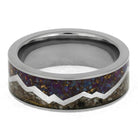 Mountain Memorial Ring With Turquoise and Ashes-4018 - Jewelry by Johan