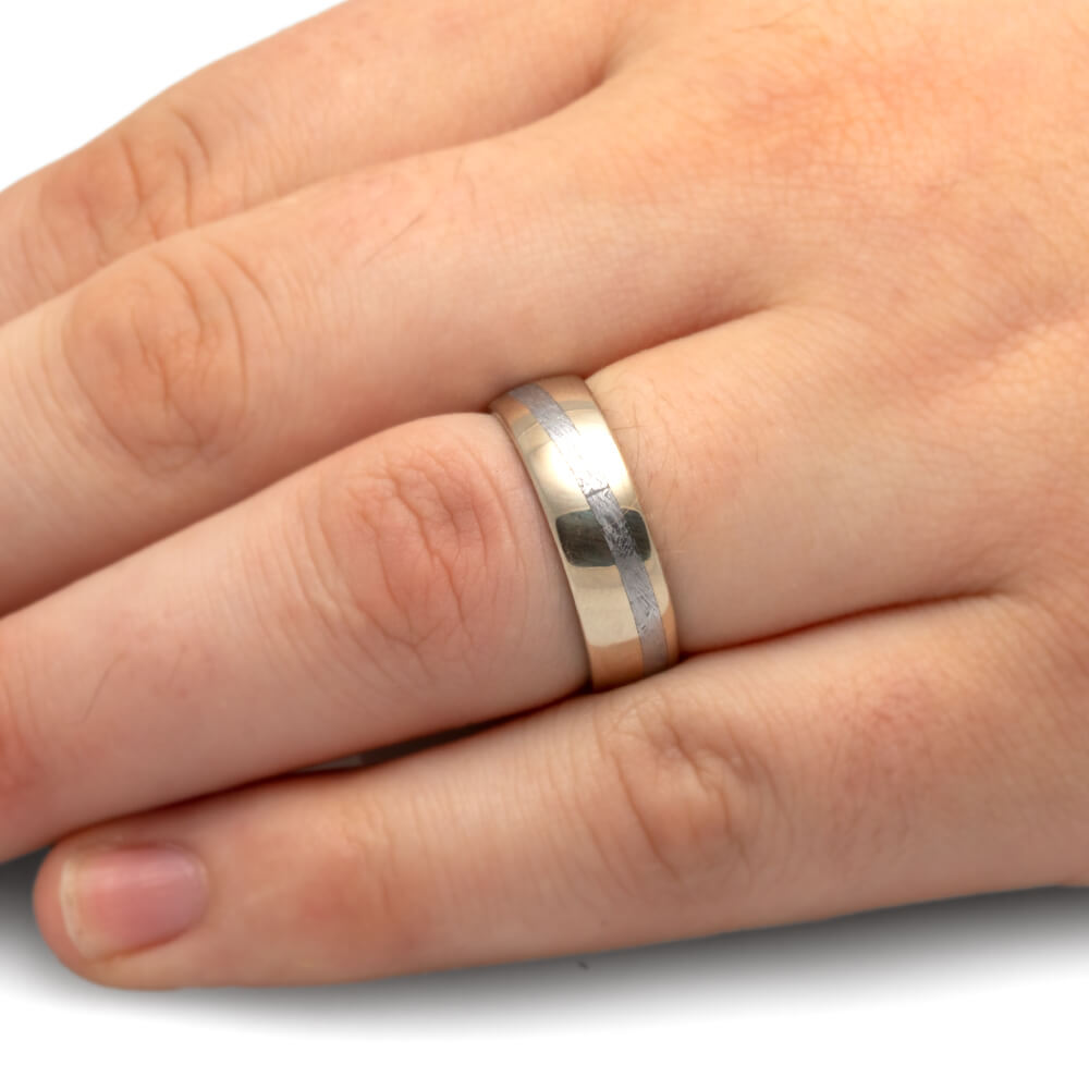 Men's Engagement Zirconia Diamond Rings in Pure Gold