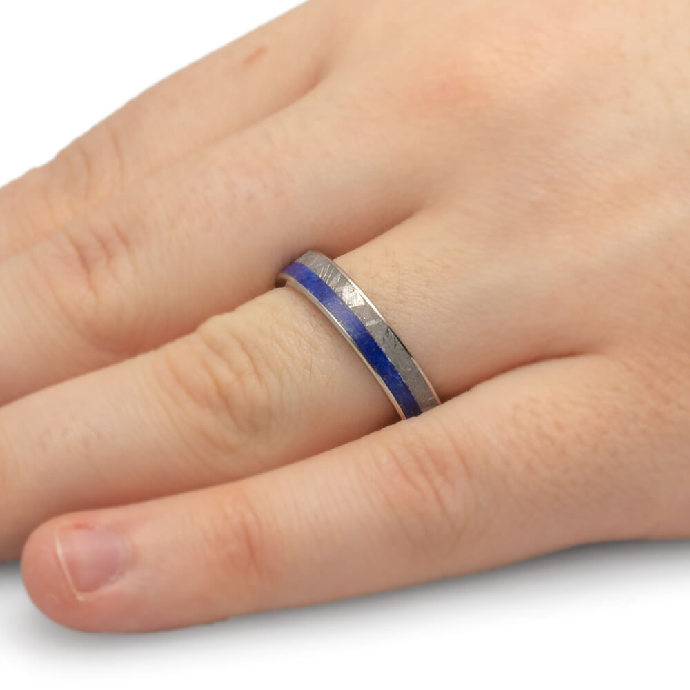 Lapis Lazuli Wedding Band