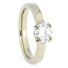 Moissanite Engagement Ring with Antler Prong Setting - Jewelry by Johan