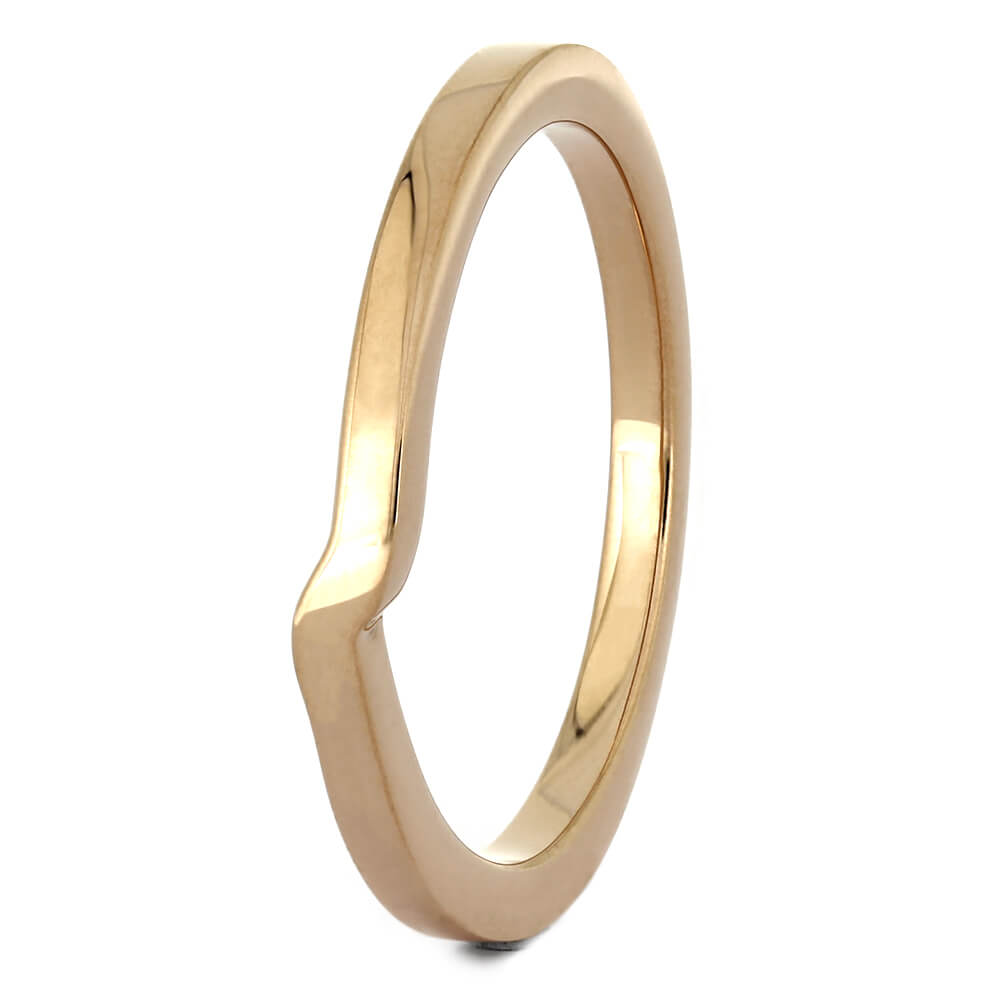 Minimalist Rose Gold Shadow Band, Customized to Match Engagement Ring-4053 - Jewelry by Johan