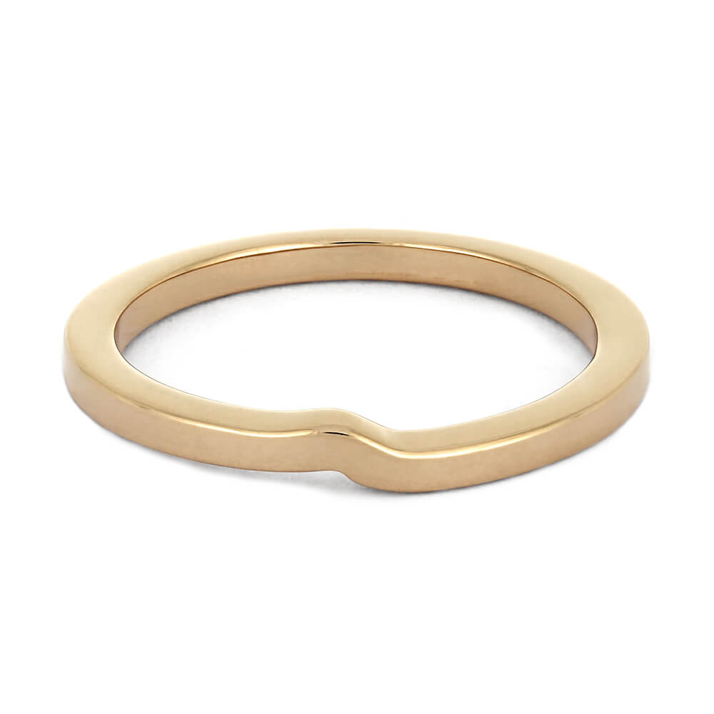 Minimalist Rose Gold Shadow Band, Customized to Match Engagement Ring-4053 - Jewelry by Johan