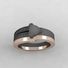 Minimalist Shadow Band, Customized to Match Engagement Ring - Jewelry by Johan