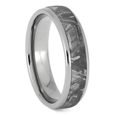 Men's Wedding Band With Authentic Gibeon Meteorite | Jewelry by Johan ...