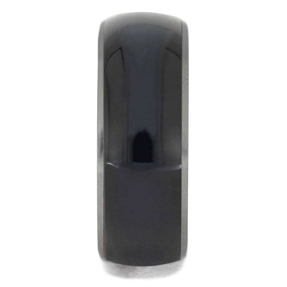 Blackwood Ring With Deer Antler Sleeve - Jewelry by Johan