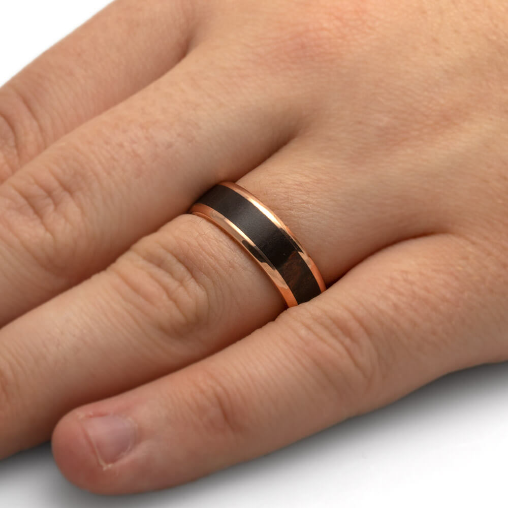 Petrified Wood Wedding Ring
