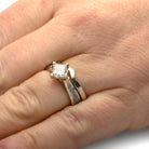 Custom Engagement Ring With Matching Curved Band