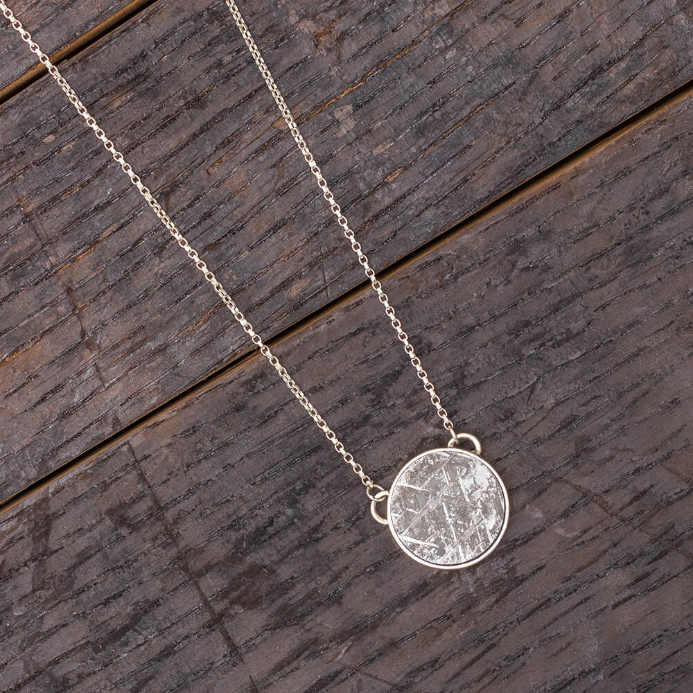 Meteorite Necklace in Sterling Silver