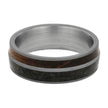 Whiskey Oak and Dino Bone Men's Wedding Band-4168 - Jewelry by Johan