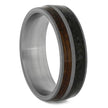 Whiskey Oak and Dino Bone Men's Wedding Band-4168 - Jewelry by Johan