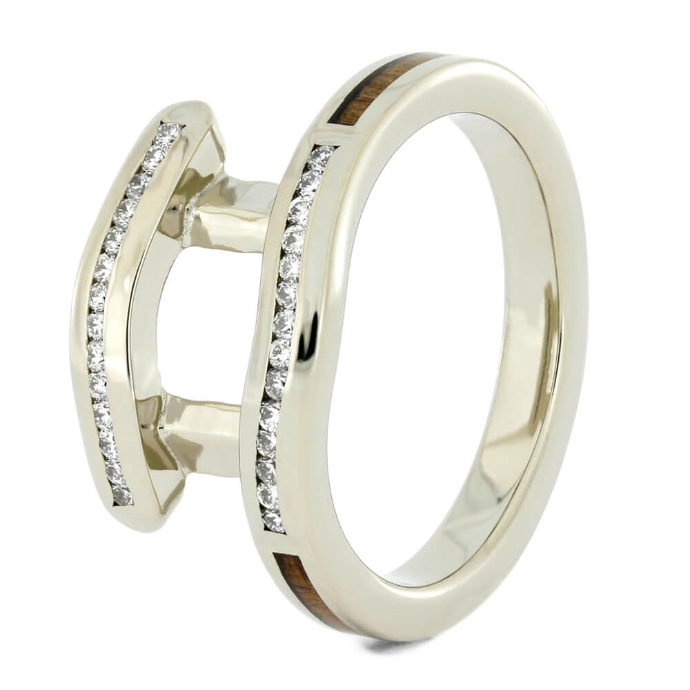 FB Jewels 14k White Gold Metal Ring Guard Size 6