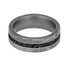 Black Stardust™ Meteorite Wedding Band-4210 - Jewelry by Johan