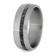 Deer Antler Men's Wedding Band In Brushed Titanium-4225 - Jewelry by Johan