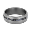 Cobaltium Mokume Gane Wedding Band, Brushed Titanium Ring-4227 - Jewelry by Johan