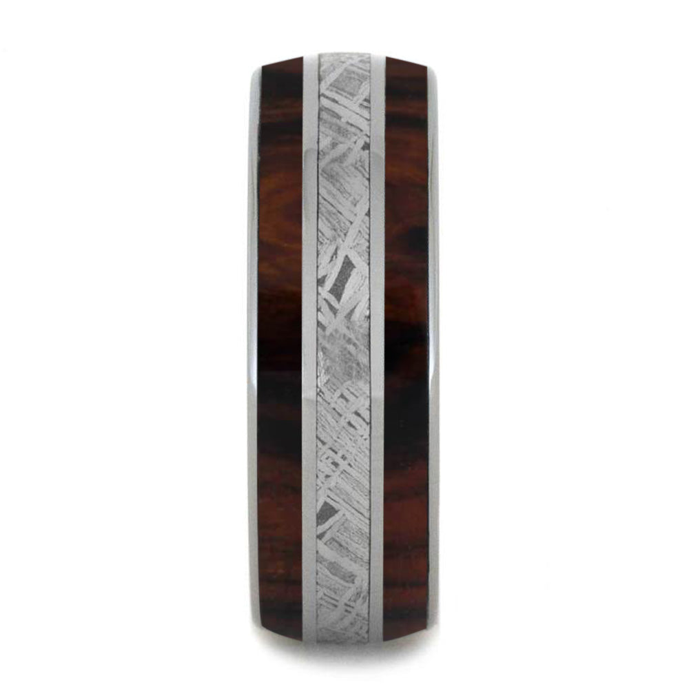 Ironwood and Meteorite Men's Wedding Band-4246 - Jewelry by Johan