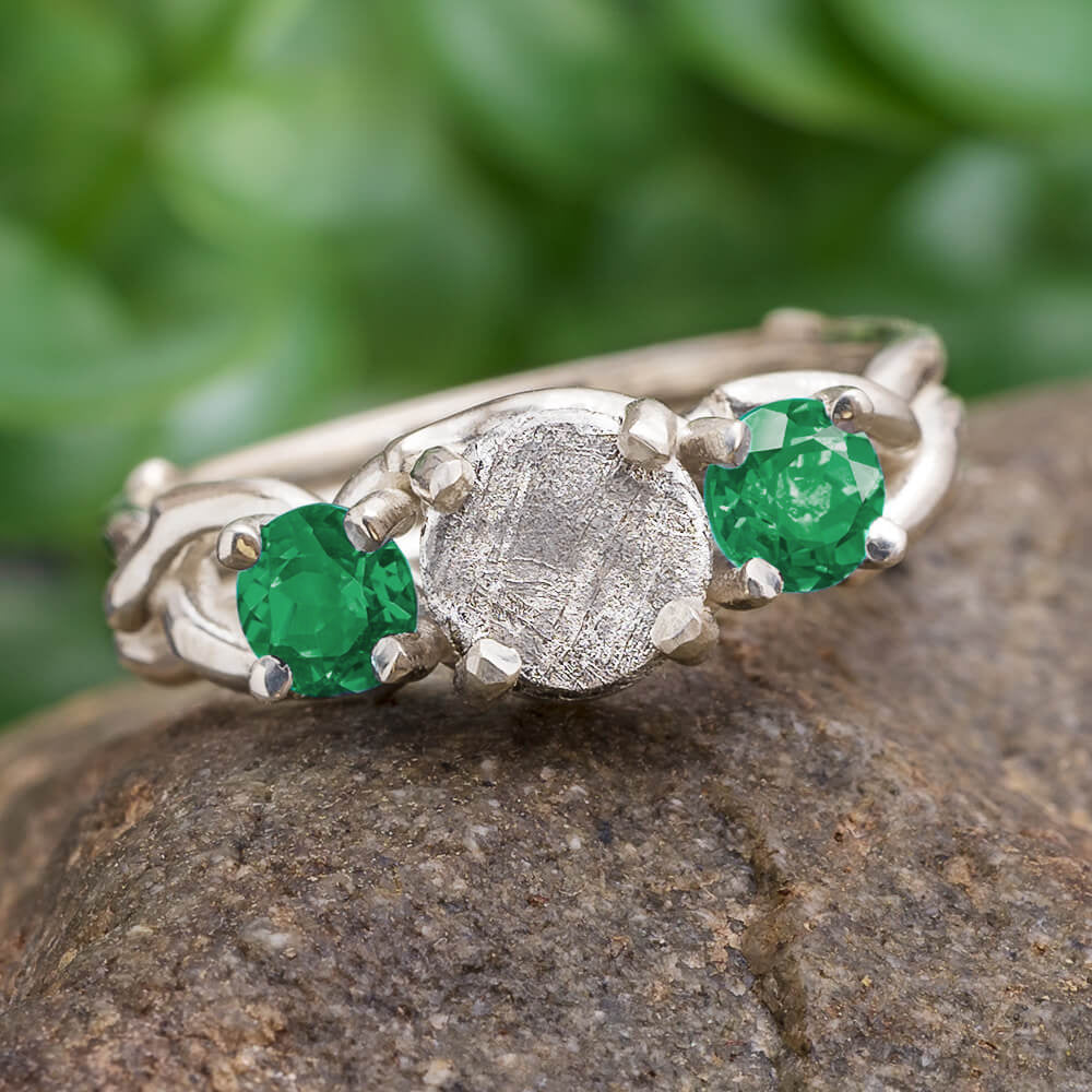 Emerald Engagement Ring