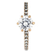Moissanite Engagement Ring With 6 Claw Prong Setting-4278 - Jewelry by Johan