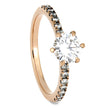 Moissanite Engagement Ring With 6 Claw Prong Setting-4278 - Jewelry by Johan