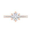 Moissanite Engagement Ring With 6 Claw Prong Setting-4278 - Jewelry by Johan