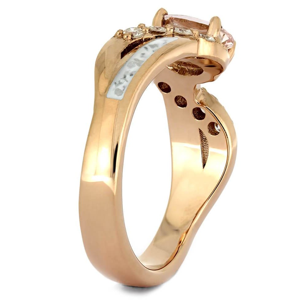 Morganite Engagement Ring in Rose Gold with Stardust™-4279 - Jewelry by Johan