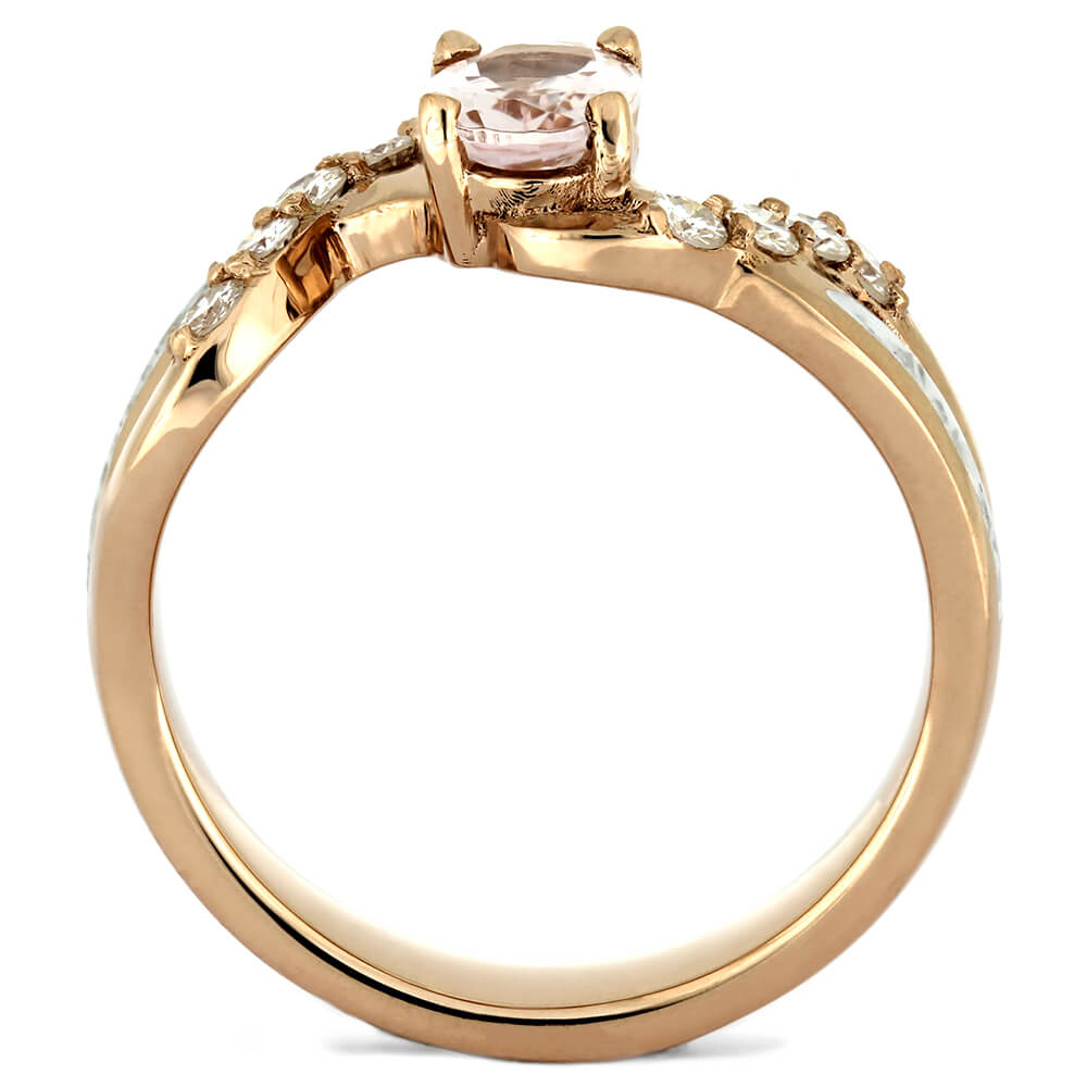 Morganite Engagement Ring in Rose Gold with Stardust™-4279 - Jewelry by Johan