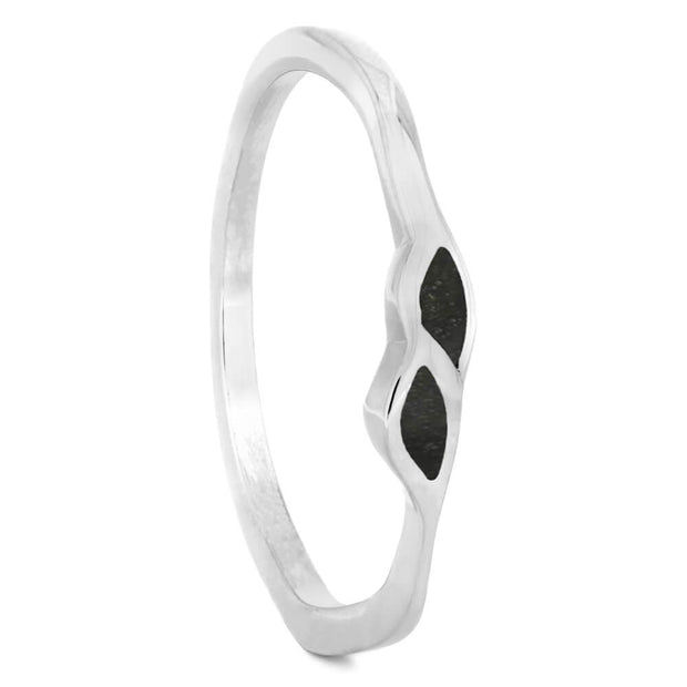 Dinosaur Bone Shadow Band with Leaf Pattern Design-4285 - Jewelry by Johan