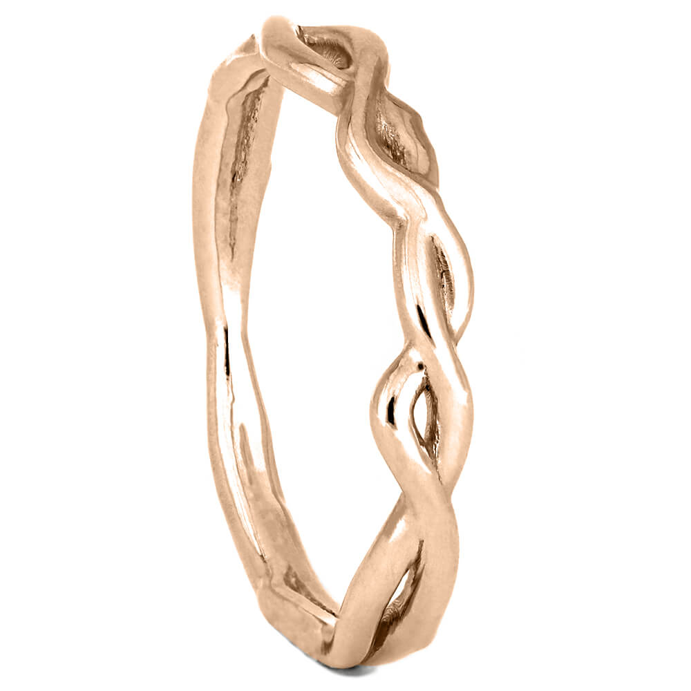 Rose Gold Shadow Band with Vine Design-4323RG - Jewelry by Johan