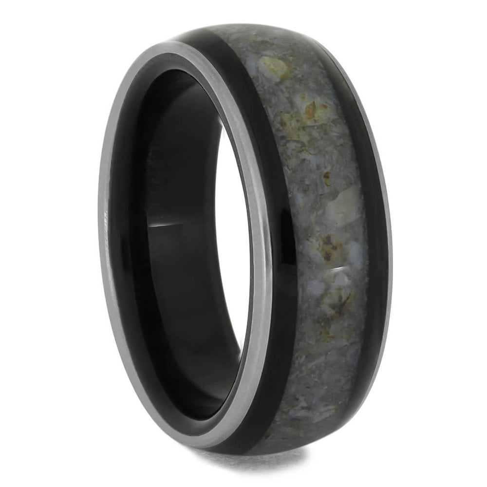 Prehistoric Fossil Wedding Band