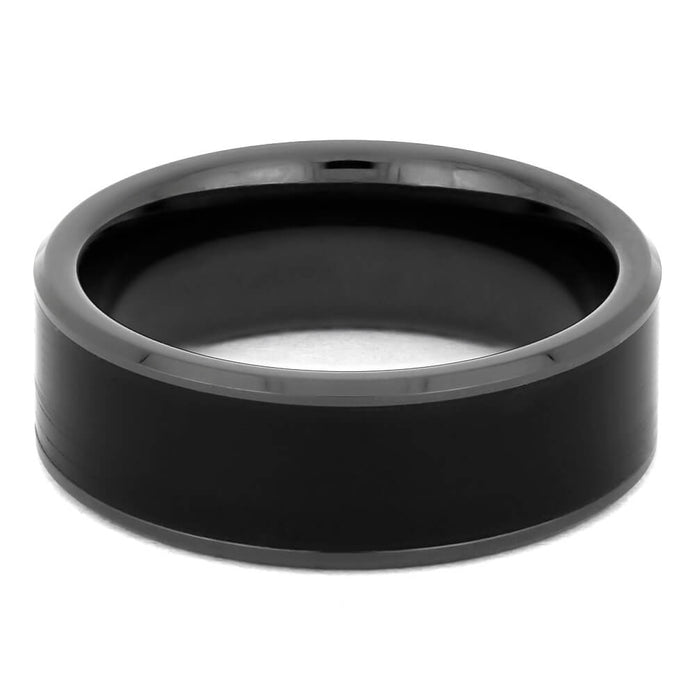 Vinyl Record Ring in Black Ceramic-4329 - Jewelry by Johan