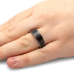 Vinyl Record Ring in Black Ceramic-4329 - Jewelry by Johan