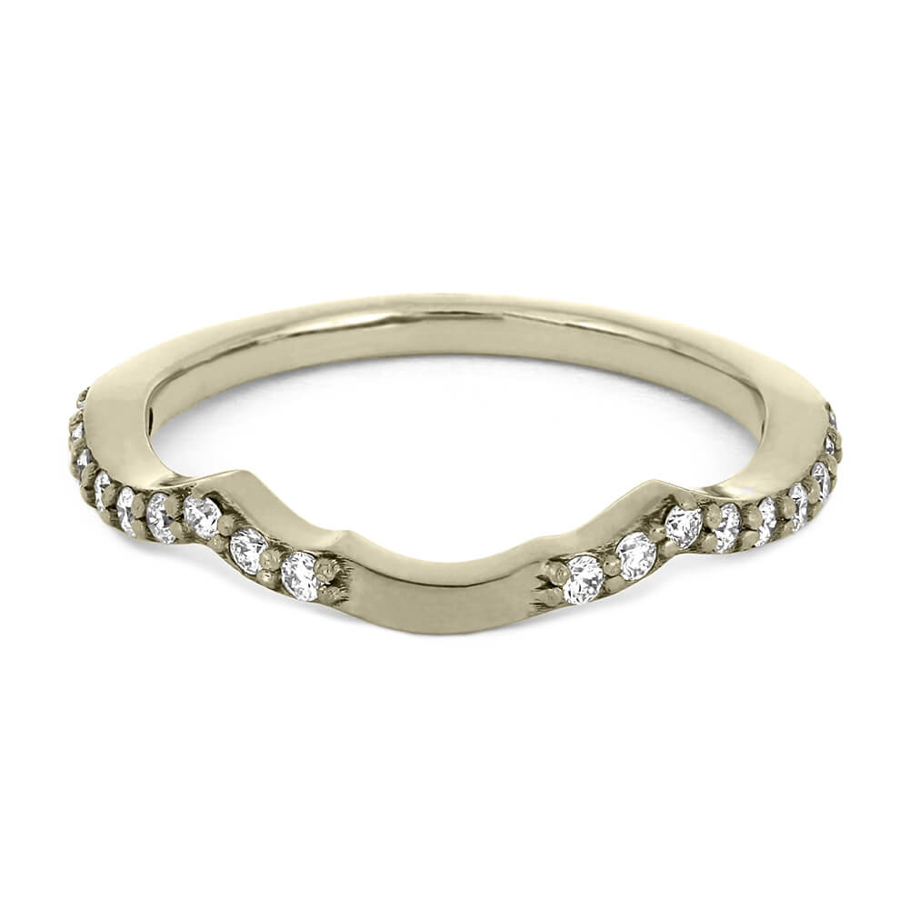 Custom White Gold Diamond Wedding Band-4340WG - Jewelry by Johan