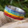Colorful Pride Wood Wedding Band