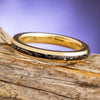 Black Stardust Wedding Band