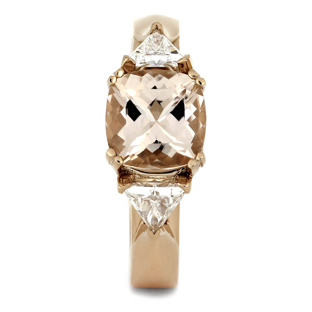 Morganite Engagement Ring with Rose Gold and Diamonds-4415 - Jewelry by Johan