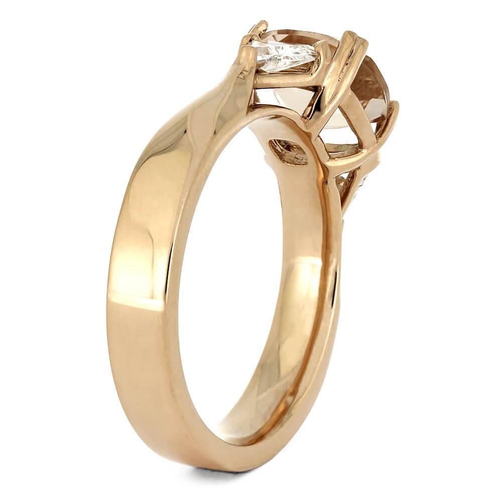Morganite Engagement Ring with Rose Gold and Diamonds-4415 - Jewelry by Johan