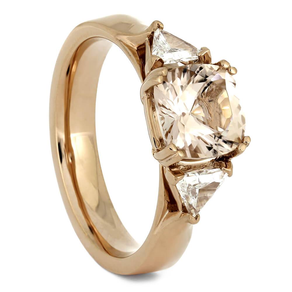 Morganite Engagement Ring with Rose Gold and Diamonds-4415 - Jewelry by Johan