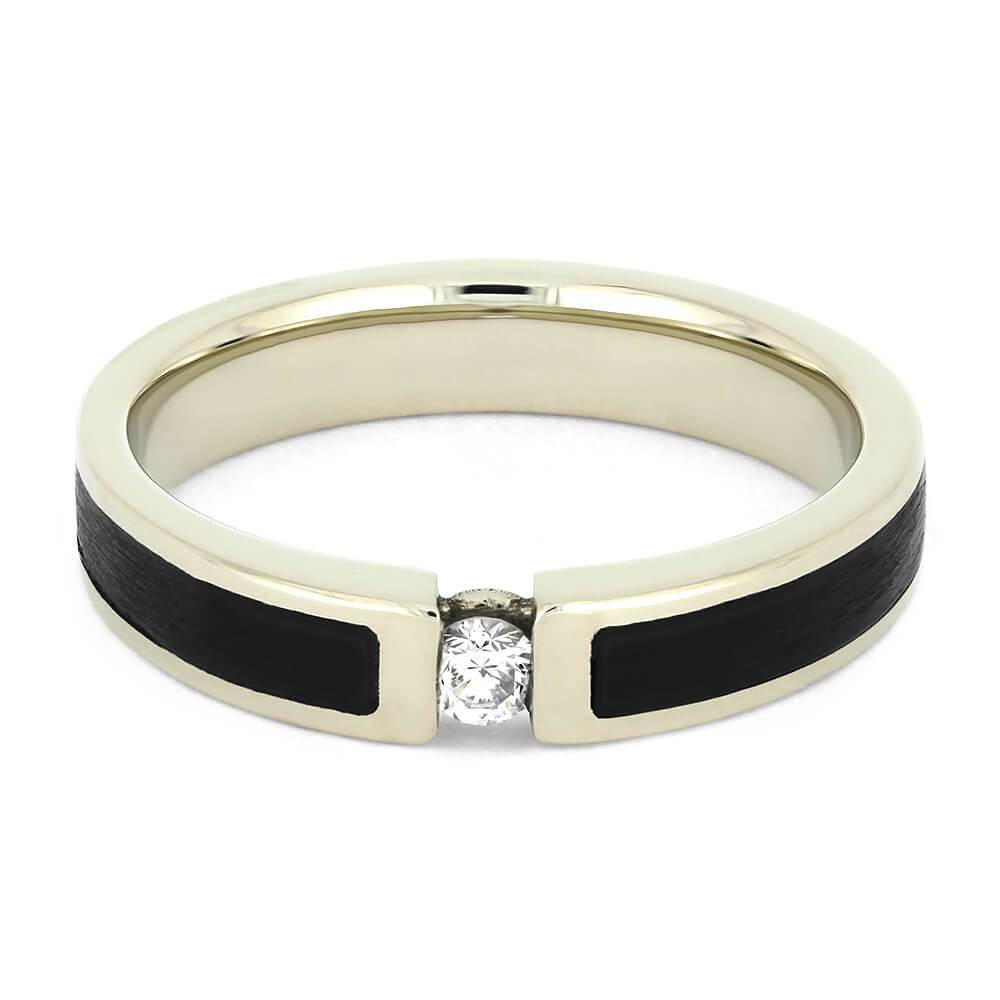 Vinyl Record Engagement Ring with Diamond-4416 - Jewelry by Johan