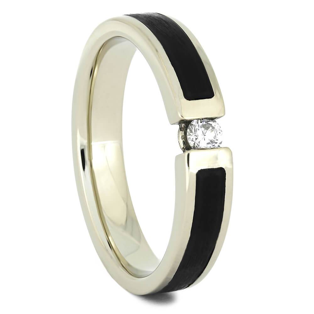 Vinyl Record Engagement Ring with Diamond-4416 - Jewelry by Johan