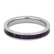 Thin Purple Box Elder Burl Wood Wedding Band-4427 - Jewelry by Johan