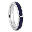 Lapis Lazuli Wedding Band in Platinum-4444 - Jewelry by Johan