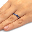 Lapis Lazuli Wedding Band in Platinum-4444 - Jewelry by Johan