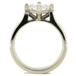 Meteorite Engagement Ring With Princess Cut Stone - Jewelry by Johan