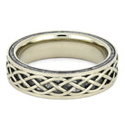 Meteorite Celtic Ring in White Gold-4454 - Jewelry by Johan
