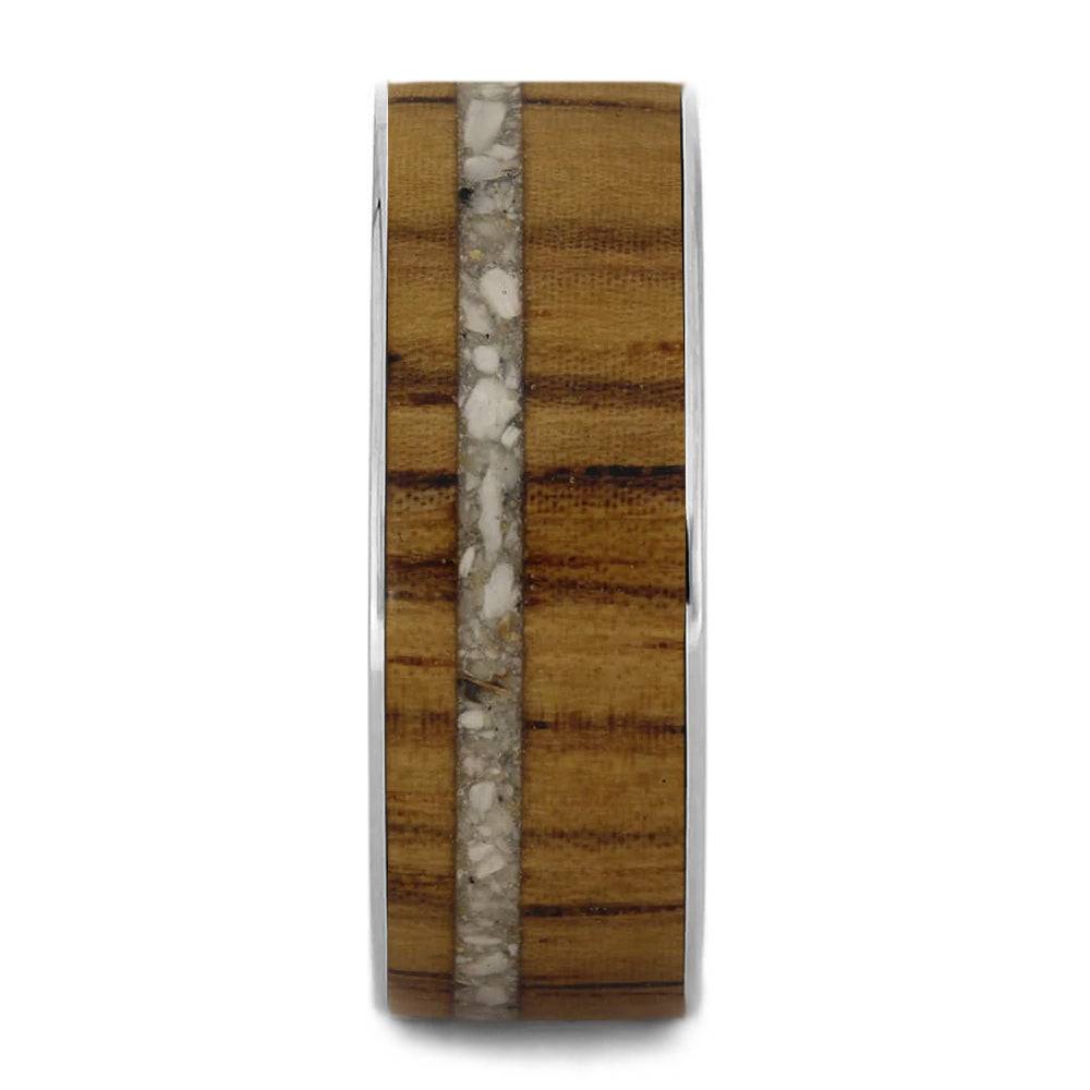 Cremation Memorial Ring with Honduran Rosewood - Jewelry by Johan