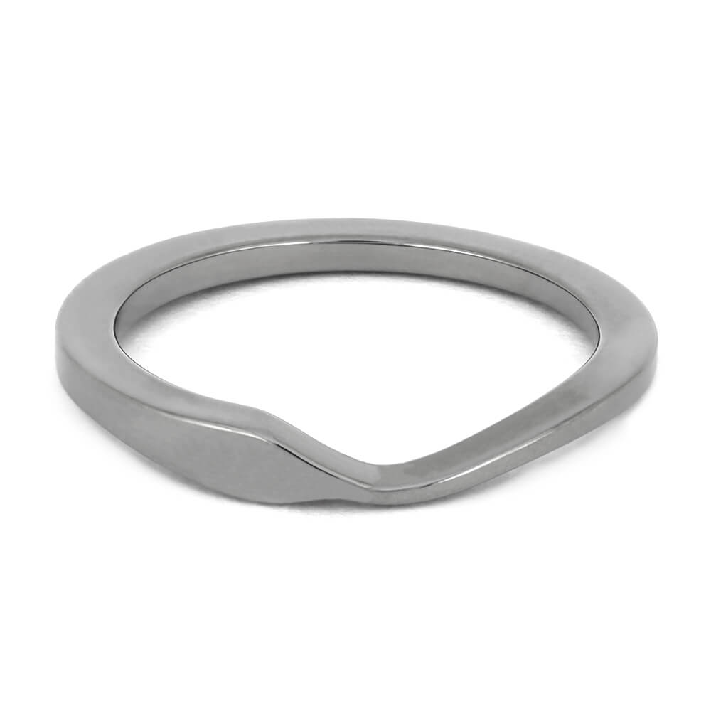 Titanium Shadow Band to Match Engagement Ring-4475 - Jewelry by Johan