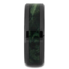 Green Box Elder Wedding Band in Black Ceramic-4479 - Jewelry by Johan